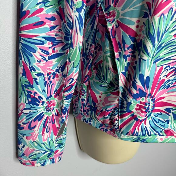 San Soleil UPF 50 Full Zip Lightweight Full Zip Jacket Floral Golf Performance S - Picture 6 of 9
